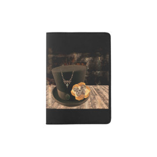 Steampunk Top Hat Passport Case