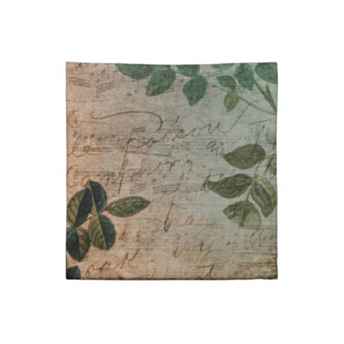 Steampunk Torn Rose  Vintage Distressed Ephemera Cloth Napkin