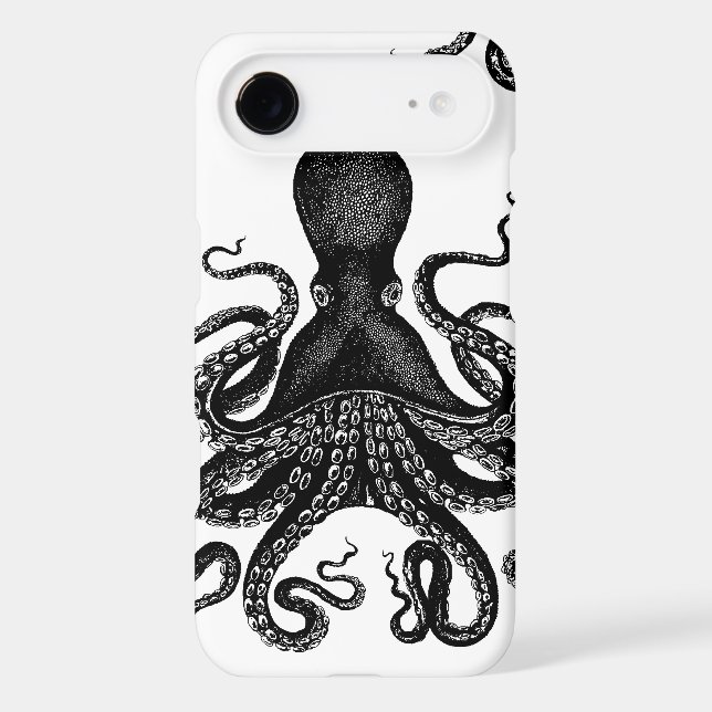 Steampunk Tough Kraken - Victorian Octopus Case-Mate iPhone Case (Back)