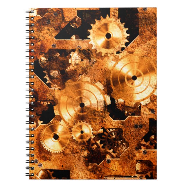 Steampunk Tow Hitch Cover Notebook (Front)