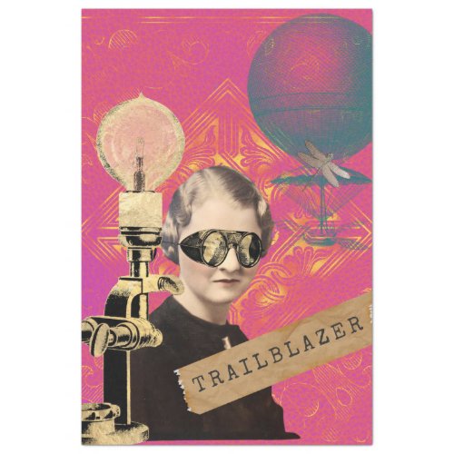 Steampunk Trailblazer Pop Art   Tissue Paper