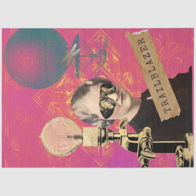 Steampunk Trailblazer Pop Art   Tissue Paper (Front)