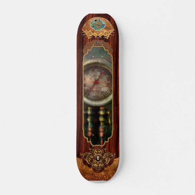 Steampunk - Train - Brake cylinder pressure Skateboard (Front)