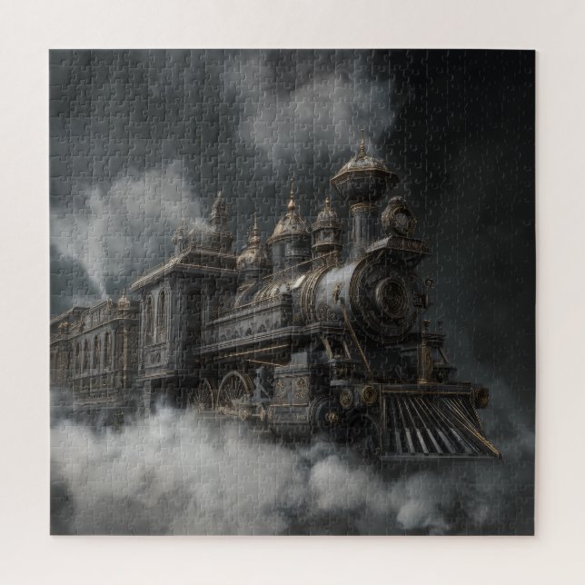 Steampunk Train Jigsaw Puzzle (Vertical)