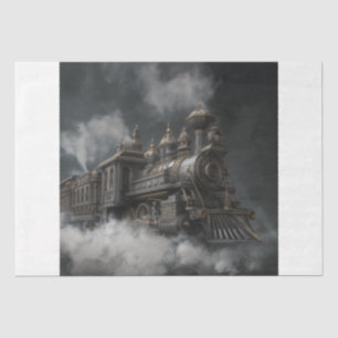 Steampunk Train Tissue Paper