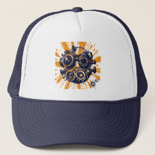 Steampunk Trucker Hat – Vintage Industrial Style