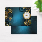 Steampunk turquoise Background with Gears (Desk)