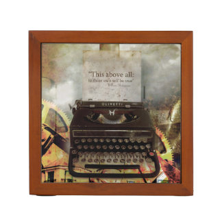 Steampunk Typewriter Pencil Holder