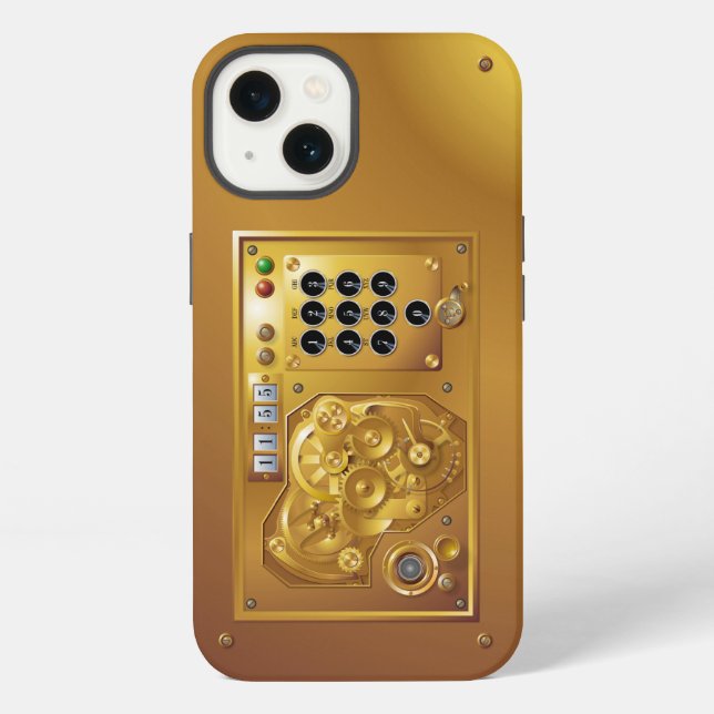 Steampunk Uhr Iphone Case (Back)