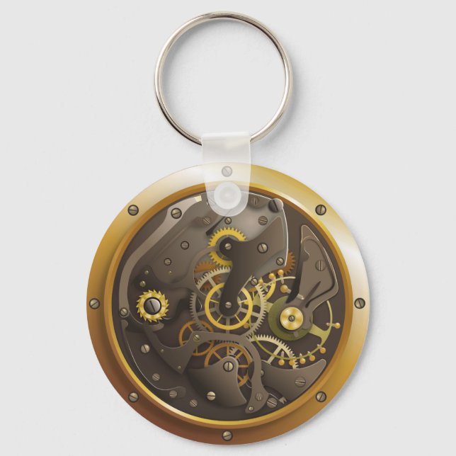 Steampunk Uhr Keychain (Front)