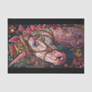 Steampunk Unicorn Tissue Paper