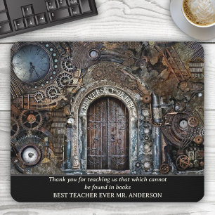 Steampunk University of Life Teacher Appreciation Mouse Pad