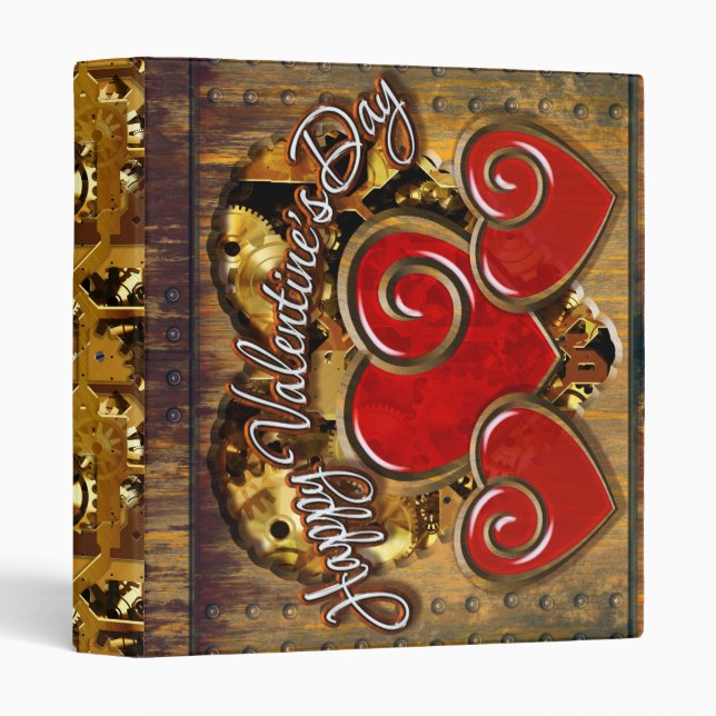Steampunk Valentine 3 Binders Options (Front/Spine)