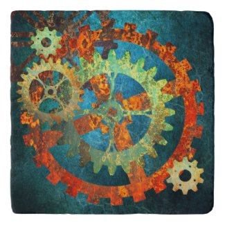 Steampunk Verdigris Rusty Cogwheel