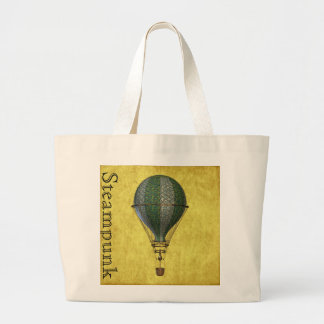 Steampunk Victorian Balloon Large Tote Bag