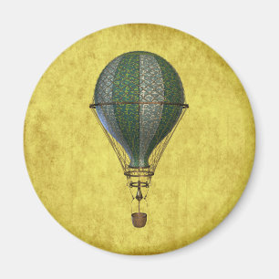 Steampunk Victorian Balloon Magnet