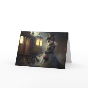 Steampunk Victorian Chipmunk Thank You Card