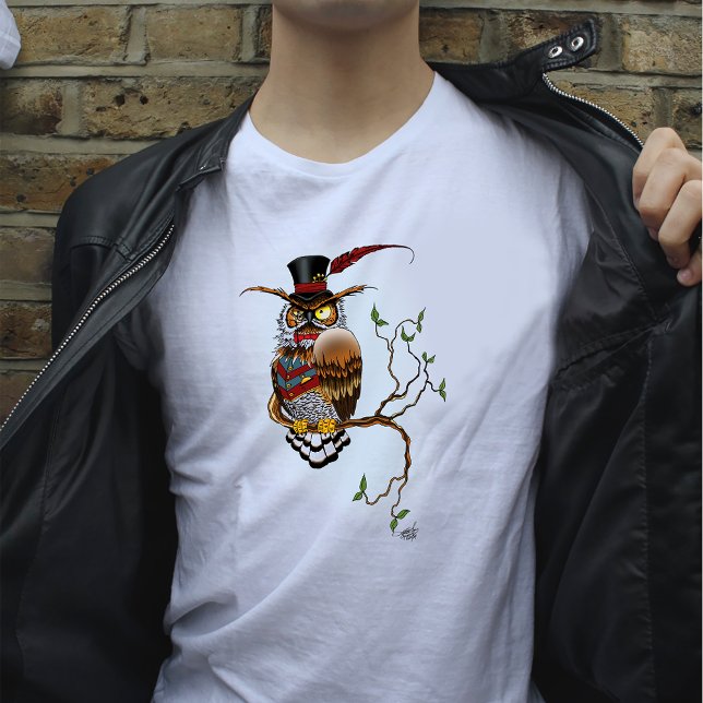 Steampunk Victorian Dapper Owl Top Hat Vintage  (Creator Uploaded)