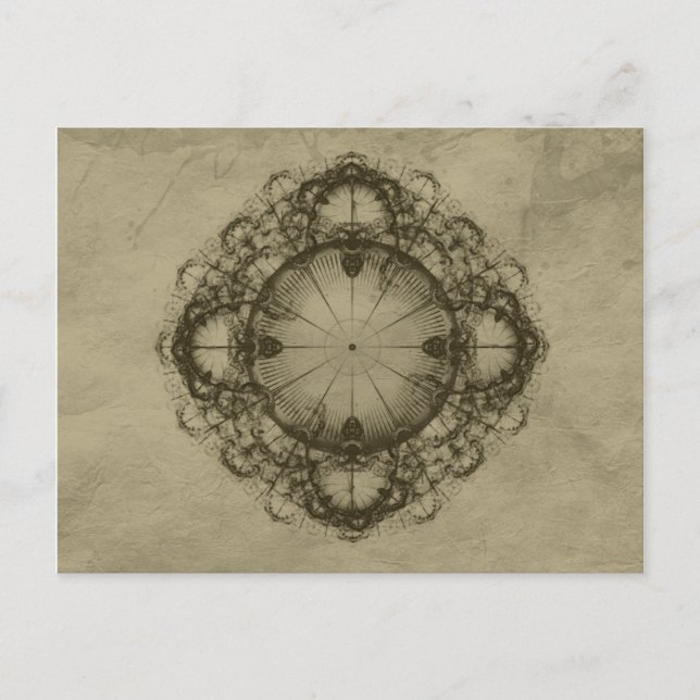 Steampunk Victorian design art Postcard (Front)