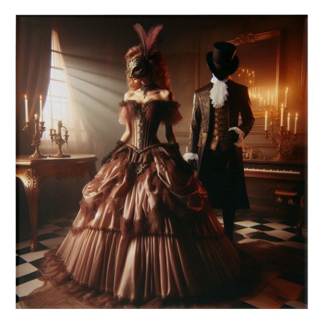 Steampunk Victorian Fantasy Art Masquerade  (Front)
