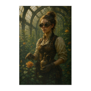 Steampunk Victorian Gardener Art