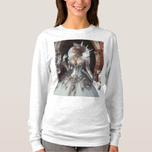 Steampunk Victorian Industrial Winter Ice Queen T-Shirt
