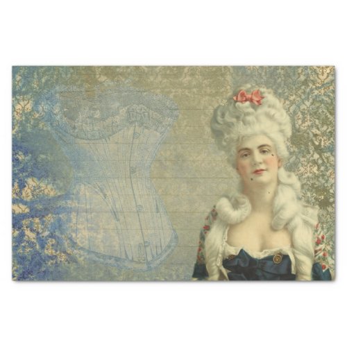 Steampunk Victorian Lady Corset Tissue Paper