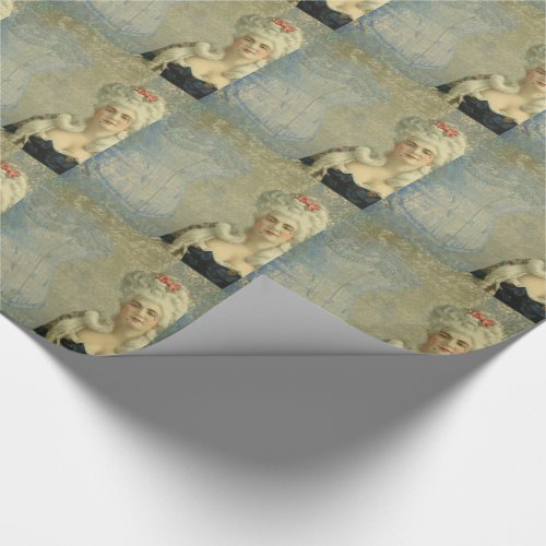 Steampunk Victorian Lady Corset Wrapping Paper