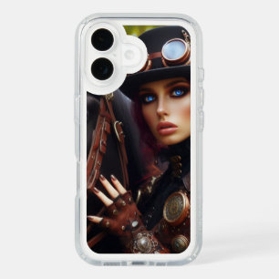 Steampunk Victorian Lady Dark Rider iPhone 16 Case