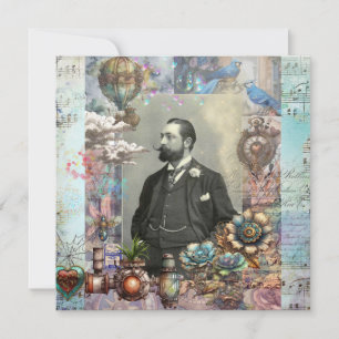 Steampunk Victorian Man and his dream Thank you