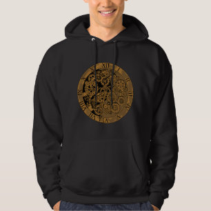 Steampunk Victorian - Steam Powered Engine Clock Hoodie