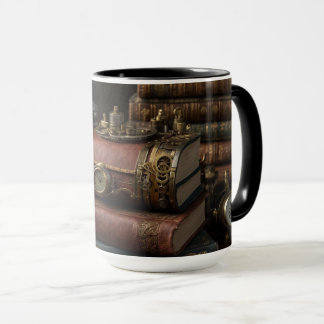 Steampunk Vintage Books Mug