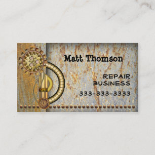 Steampunk Vintage Business Card