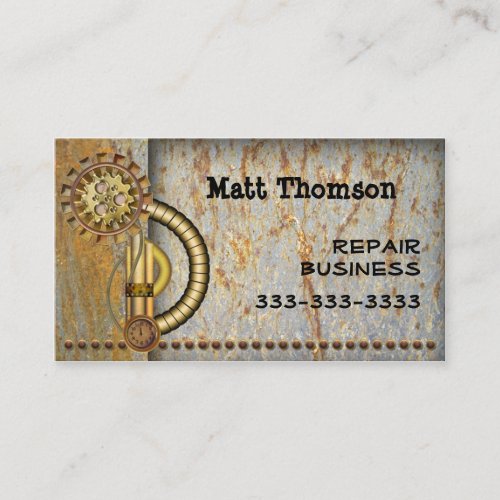 Steampunk Vintage Business Card