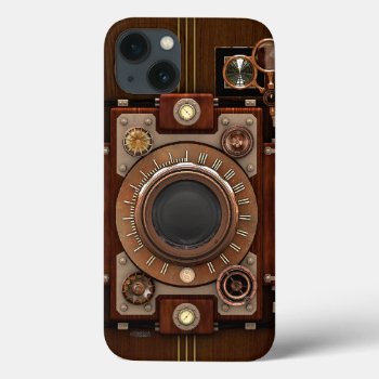 Steampunk Vintage Camera Iphone 13 Case by poppycock_cheapskate at Zazzle