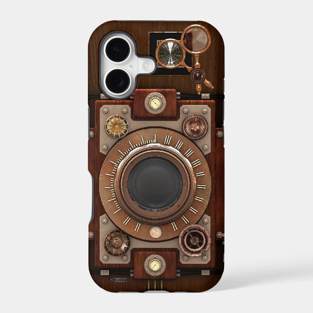 Steampunk Vintage Camera Iphone Case (Back)