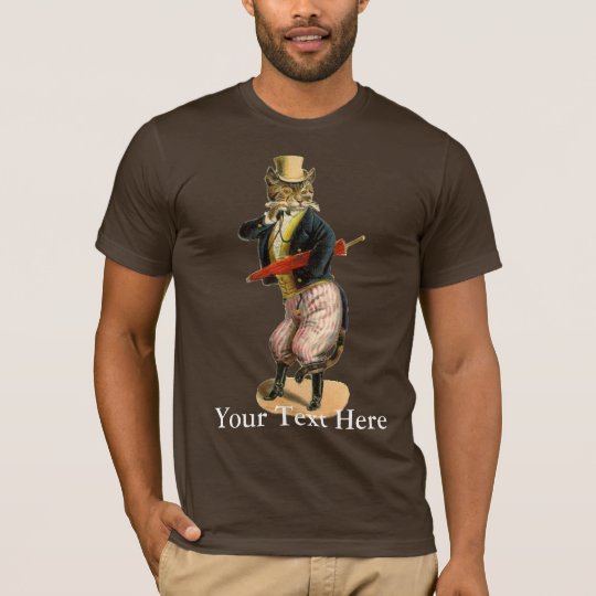 steampunk vintage cat funny tshirt