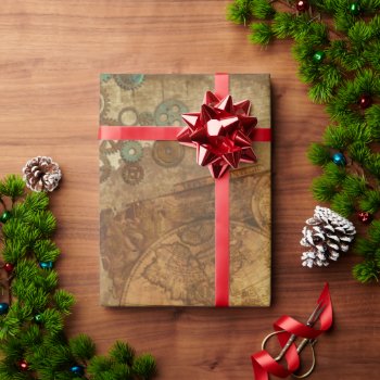 Steampunk Vintage Collection Wrapping Paper Sheets by PartyPrep at Zazzle