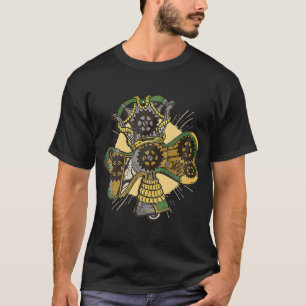 Steampunk vintage cross leaf T-Shirt