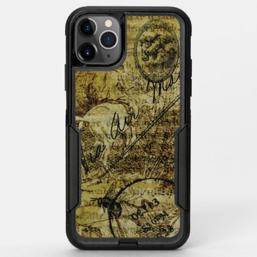 Steampunk Vintage Decoupage Horse Bee OtterBox Commuter iPhone 11 Pro Max Case