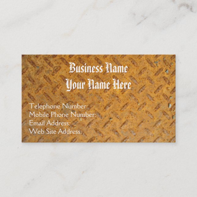 Steampunk Vintage & Historic Theme Business Card (Front)