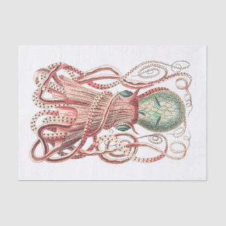 Steampunk Vintage Octopus Tissue Paper