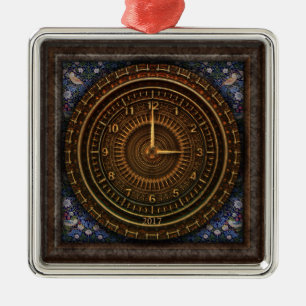 Steampunk Vintage Old-Fashioned Copper Clockwork Metal Ornament