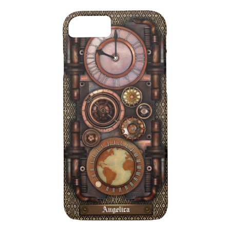 Steampunk Vintage Timepiece #1c Iphone 8/7 Case