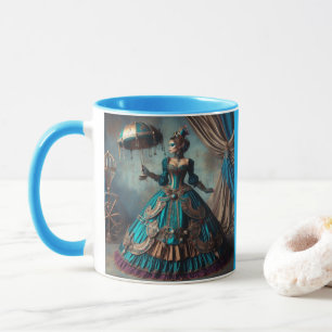 Steampunk Vintage Victorian Lady Circus Performer  Mug