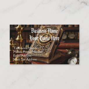Steampunk Vintage & Victorian Theme Business Card