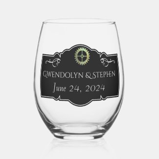 Steampunk Vintage Wedding Personalized 
