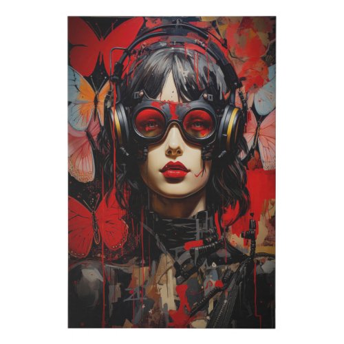 Steampunk Visionary The Butterfly Whisperer Faux Canvas Print