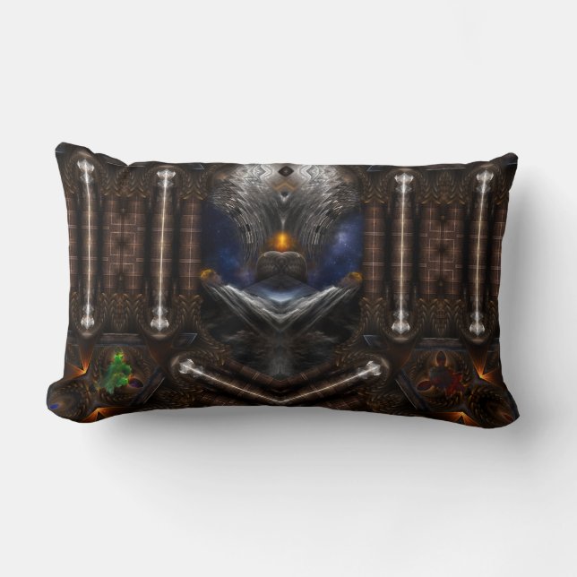 Steampunk Visions Lumbar Pillow (Front)