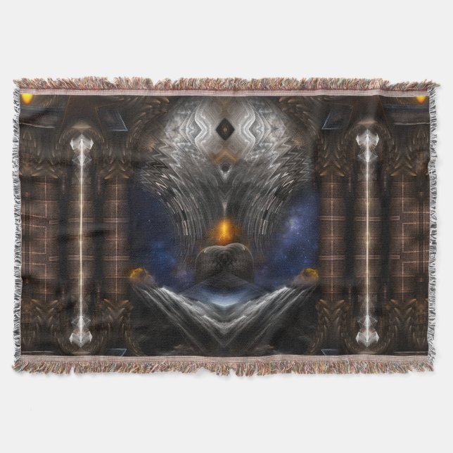 Steampunk Visions Throw Blanket (Front)